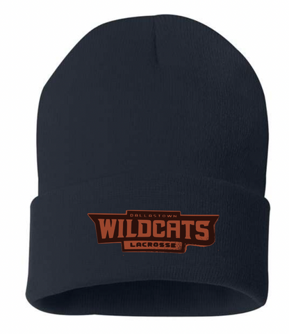 Leather Patch Beanie